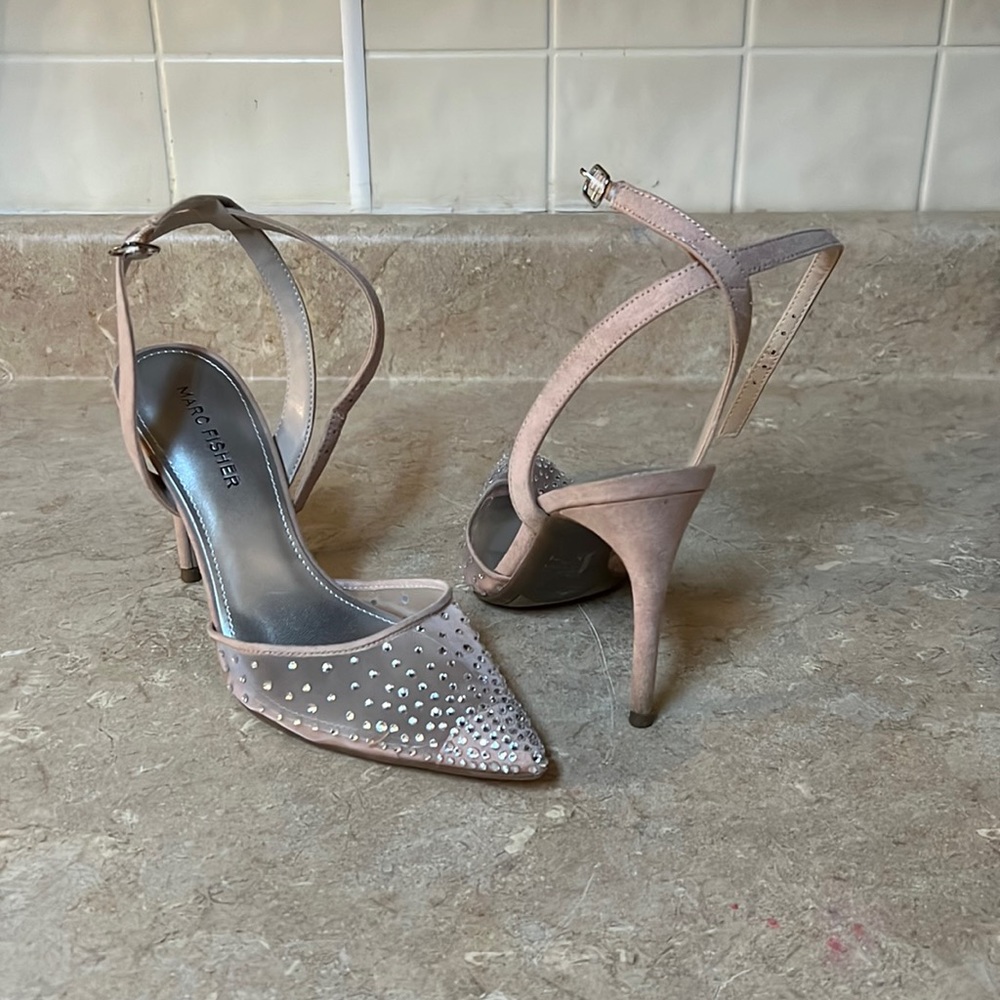 Marc Fisher rhinestone heeled pumps size 6